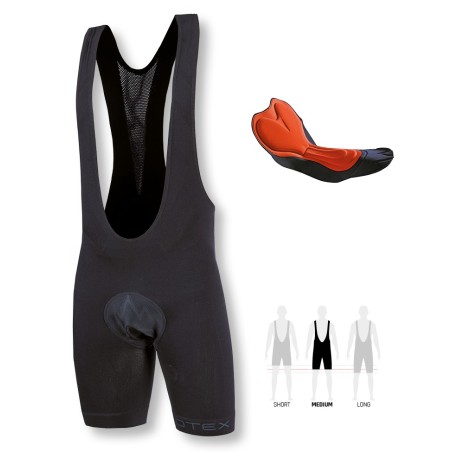 SOFFIO bib shorts with integrated pad for medium distances