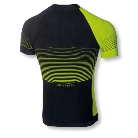 RIBBED Ultra Jersey Short Sleeve with zip and rear pockets