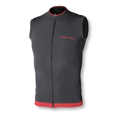 SOFFIO Jersey Vest with zip and rear pockets