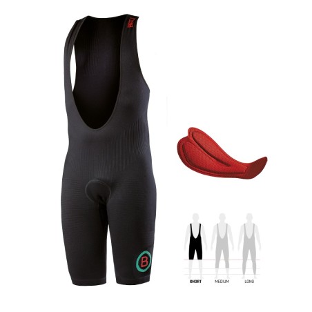 WIN bib shorts with internal pad for average-long distances