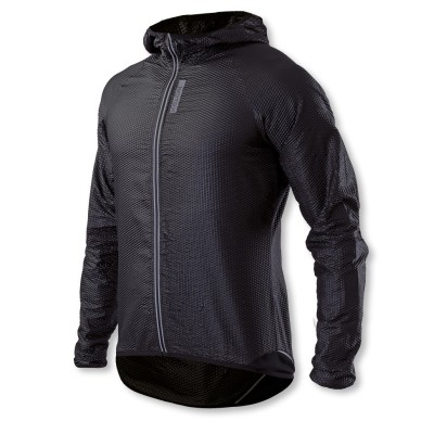 Long-sleeved, light and packable 3D Hooded Windjacket