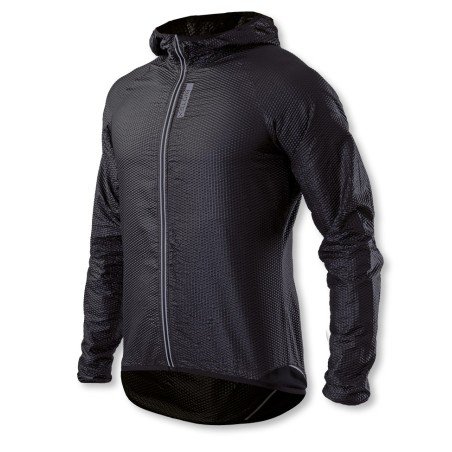 Long-sleeved, light and packable 3D Hooded Windjacket