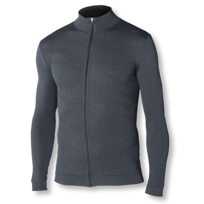 FIT Long-sleeved jersey with zip and made of bielastic fabric