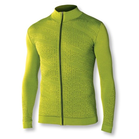 FIT Long-sleeved jersey with zip and made of bielastic fabric